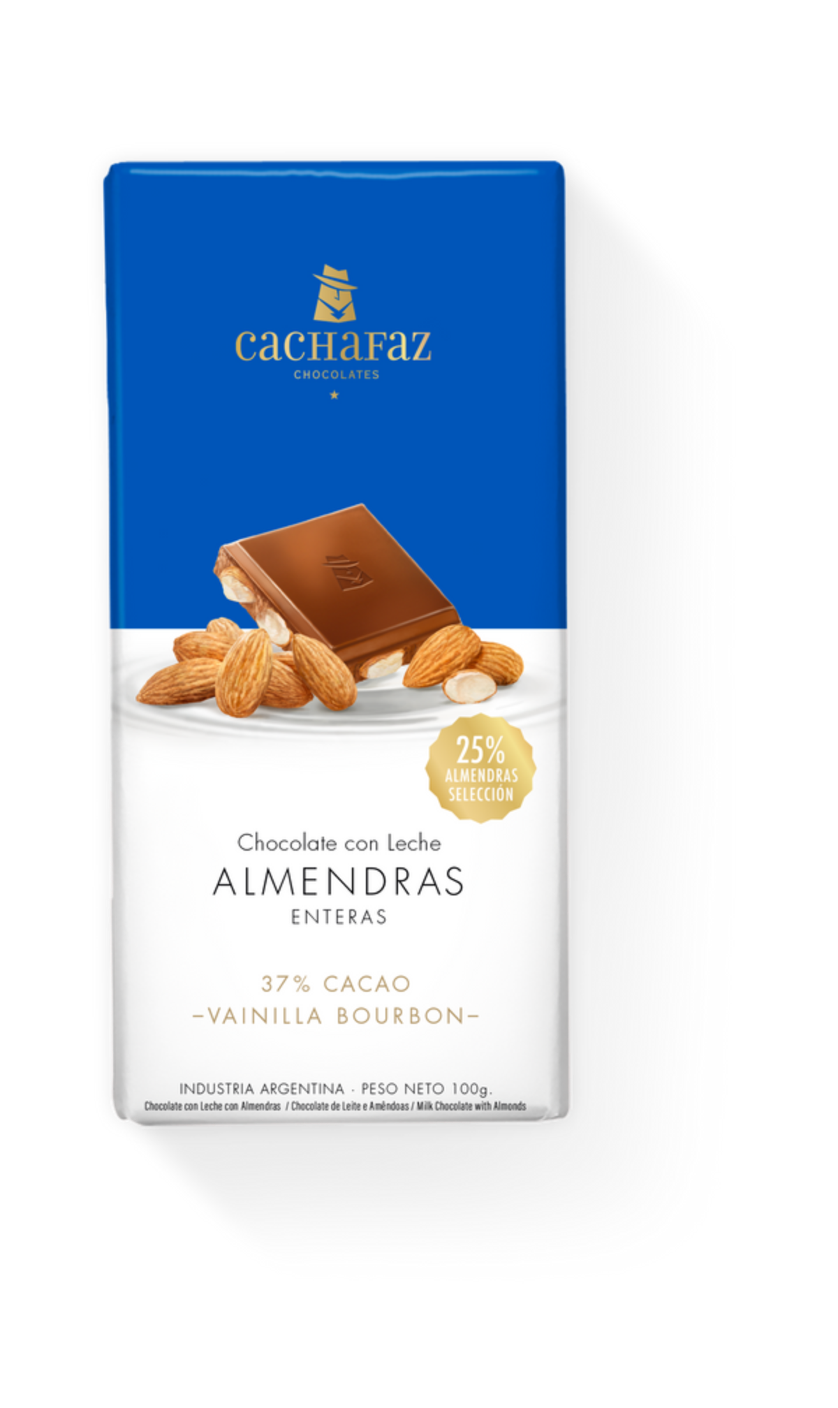 Cachafaz Chocolate con Leche y Almendras 100g