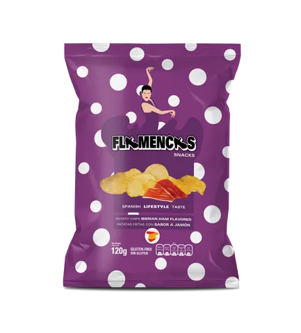 Flamencas Patatas Sabor a Jamón 120g
