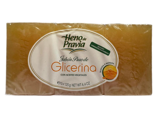 Heno de Pravia Jabón Puro de Glicerina 3 pack