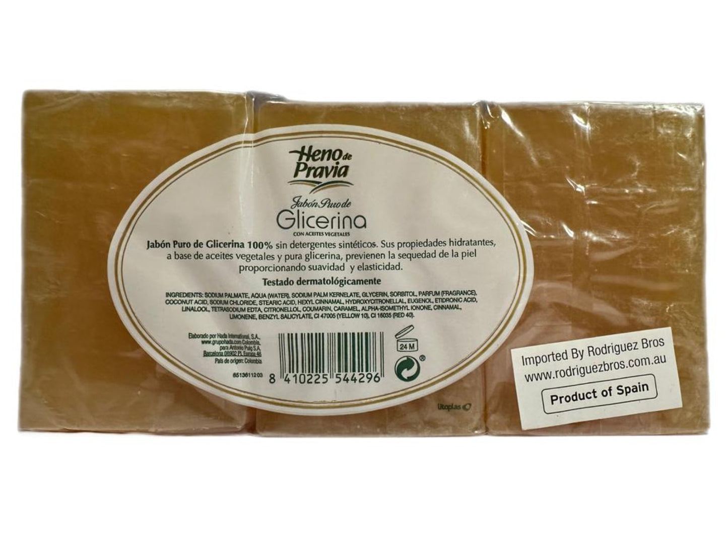 Heno de Pravia Jabón Puro de Glicerina 3 pack