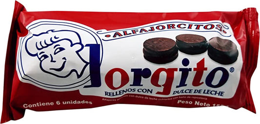 Jorgito Alfajorcitos Chocolate con Dulce de Leche 150g