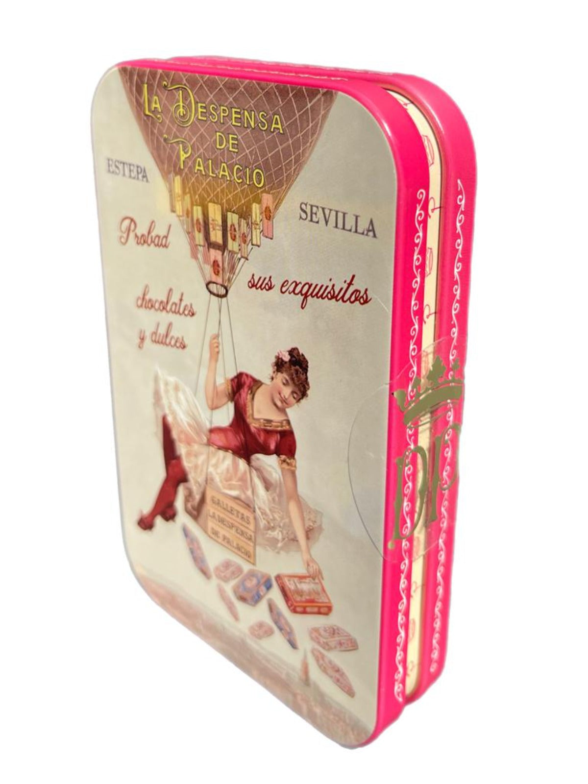 La Despensa de Palacio Canalillos Spanish Chocolate Cigars in Decorative Tin—El Globo Aerostatico 65g
