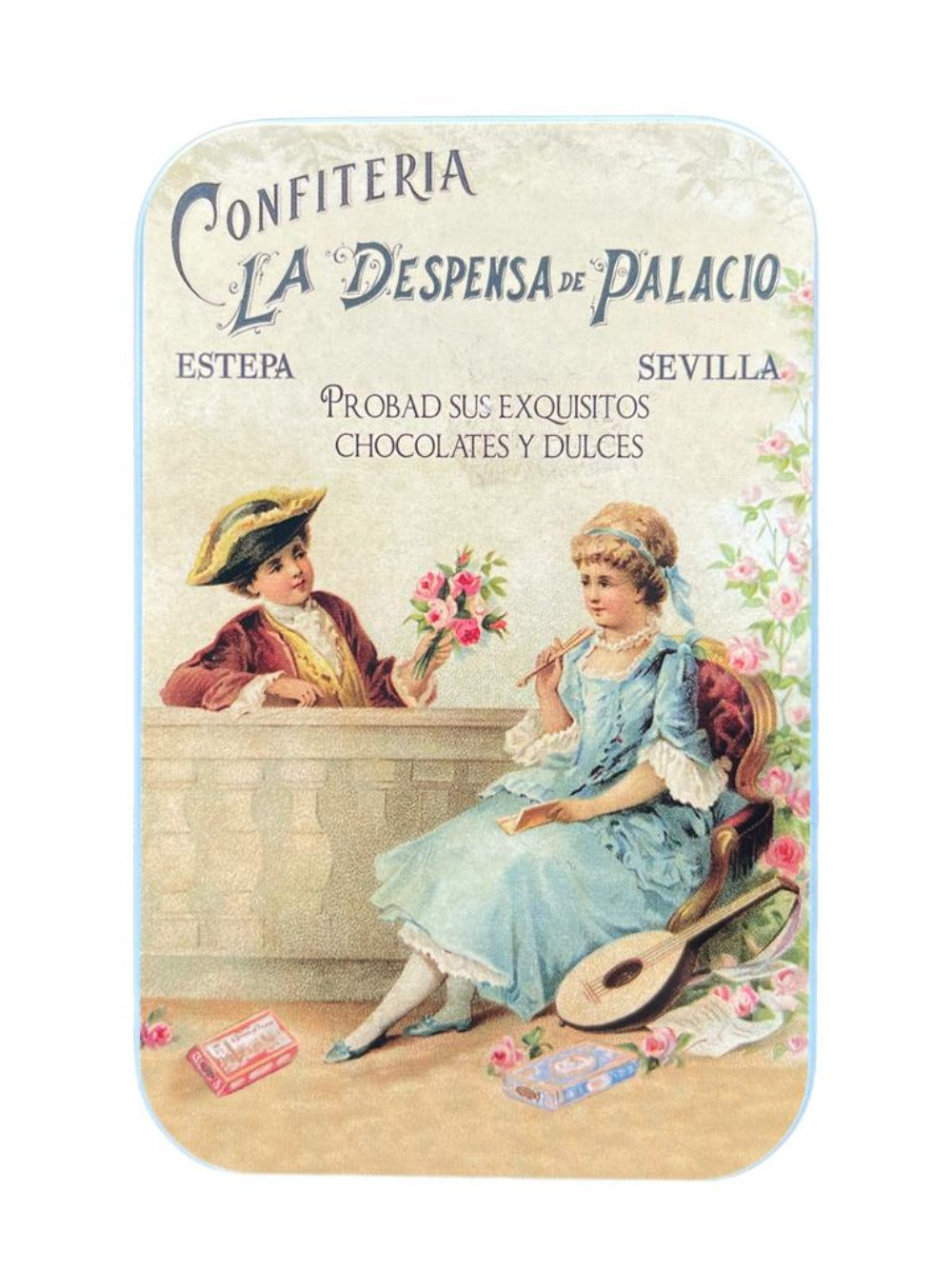 La Despensa de Palacio Canalillos Spanish Chocolate Cigars in Decorative Tin—La Mandolina 65g