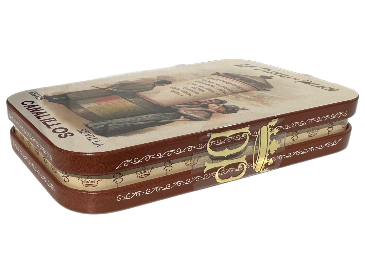 La Despensa de Palacio Canalillos Spanish Chocolate Cigars in Decorative Tin—La Conversación 65g