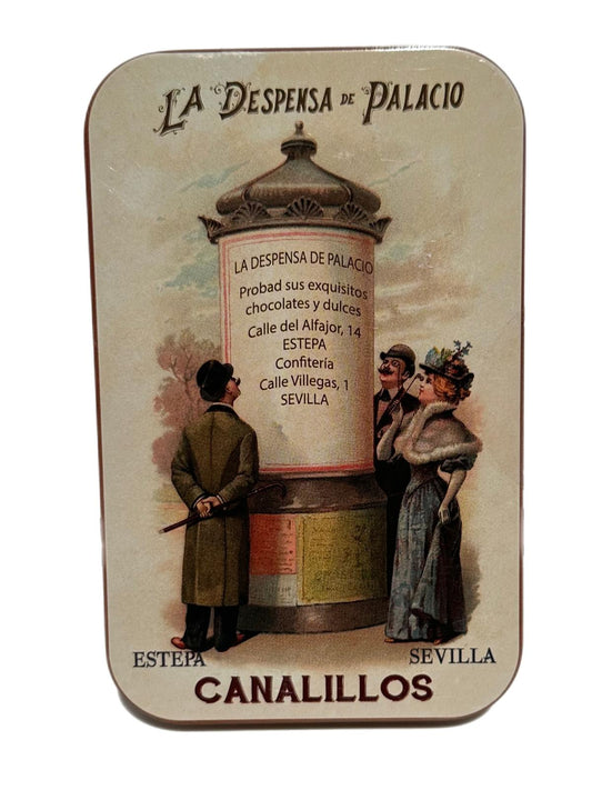 La Despensa de Palacio Canalillos Spanish Chocolate Cigars in Decorative Tin—La Conversación 65g