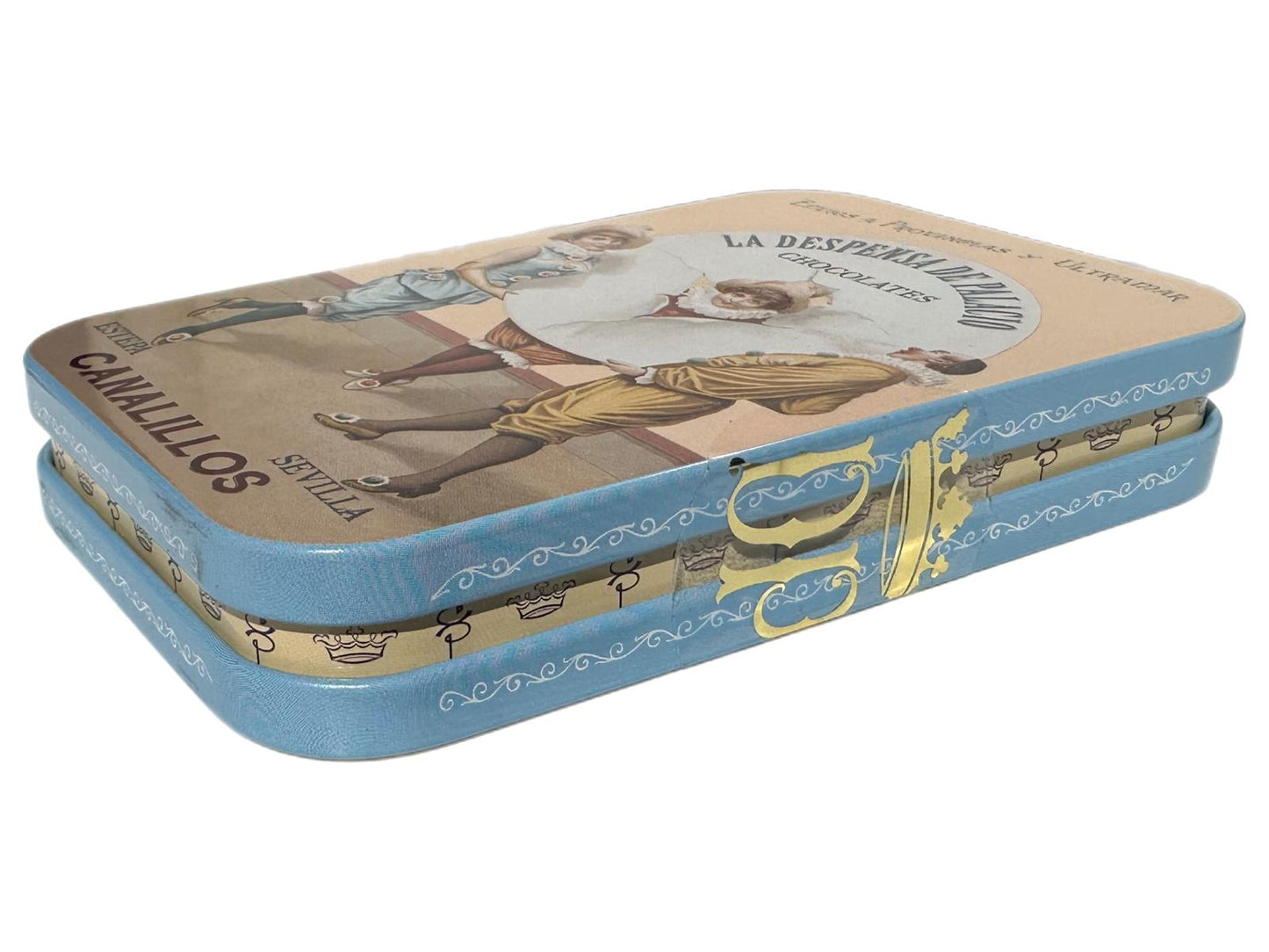 La Despensa de Palacio Canalillos Spanish Chocolate Cigars in Decorative Tin—El Estreno 65g