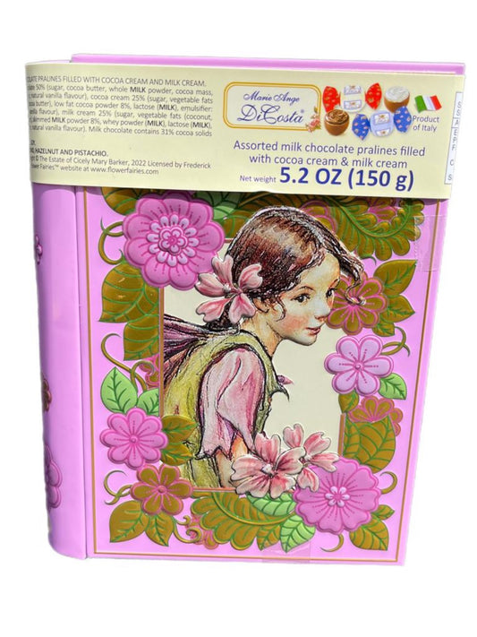 Marie Ange di Costa Flower Fairy Italian Praline Chocolates—Diary in Rose 140g Best Before End of March 2024