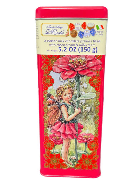 Marie Ange di Costa Flower Fairy Italian Praline Chocolates—Snella in Crimson 140g Best Before End o March 2024