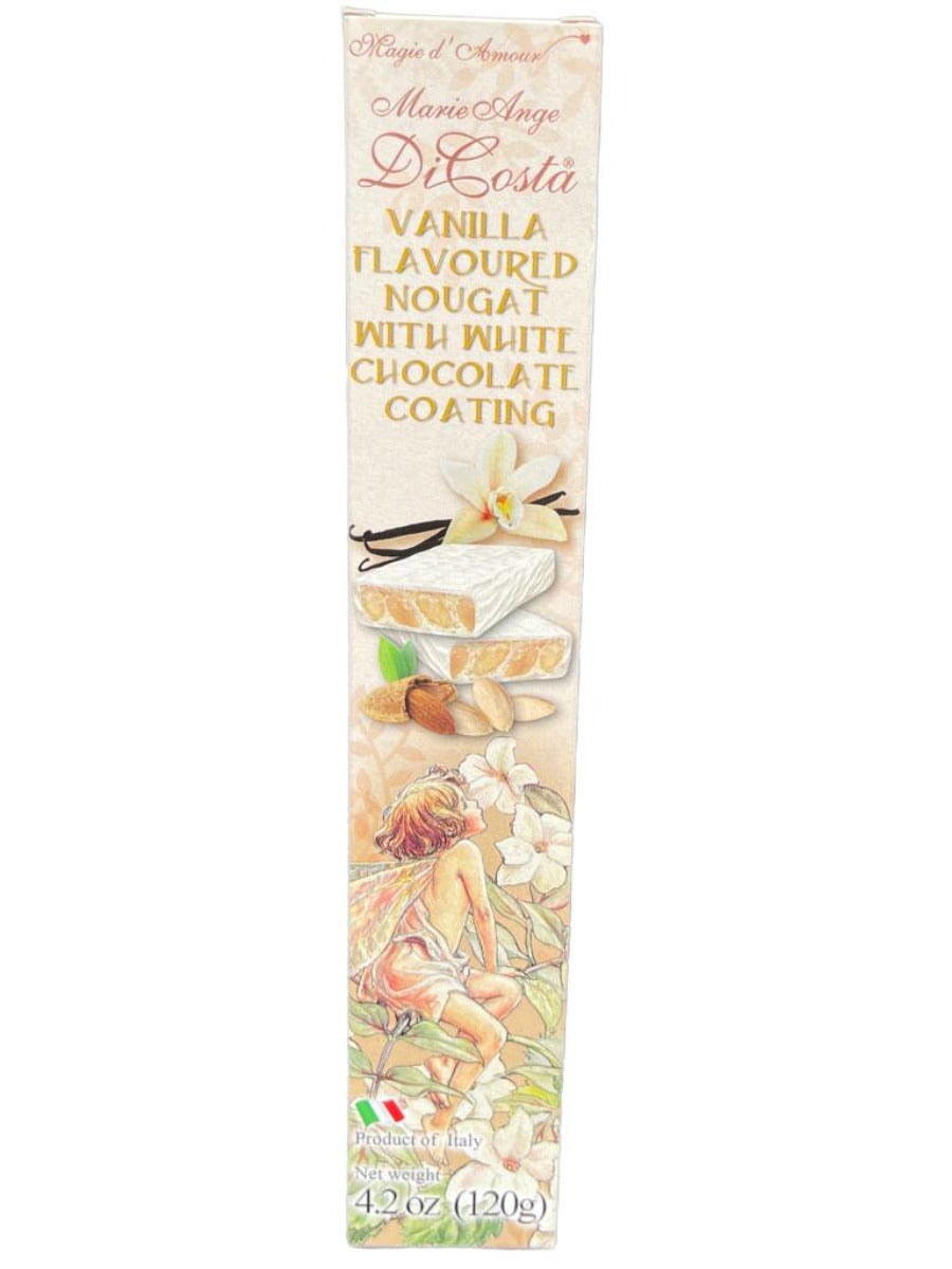 Marie Ange di Costa Italian Flower Fairy Nougat White Chocolate 120g