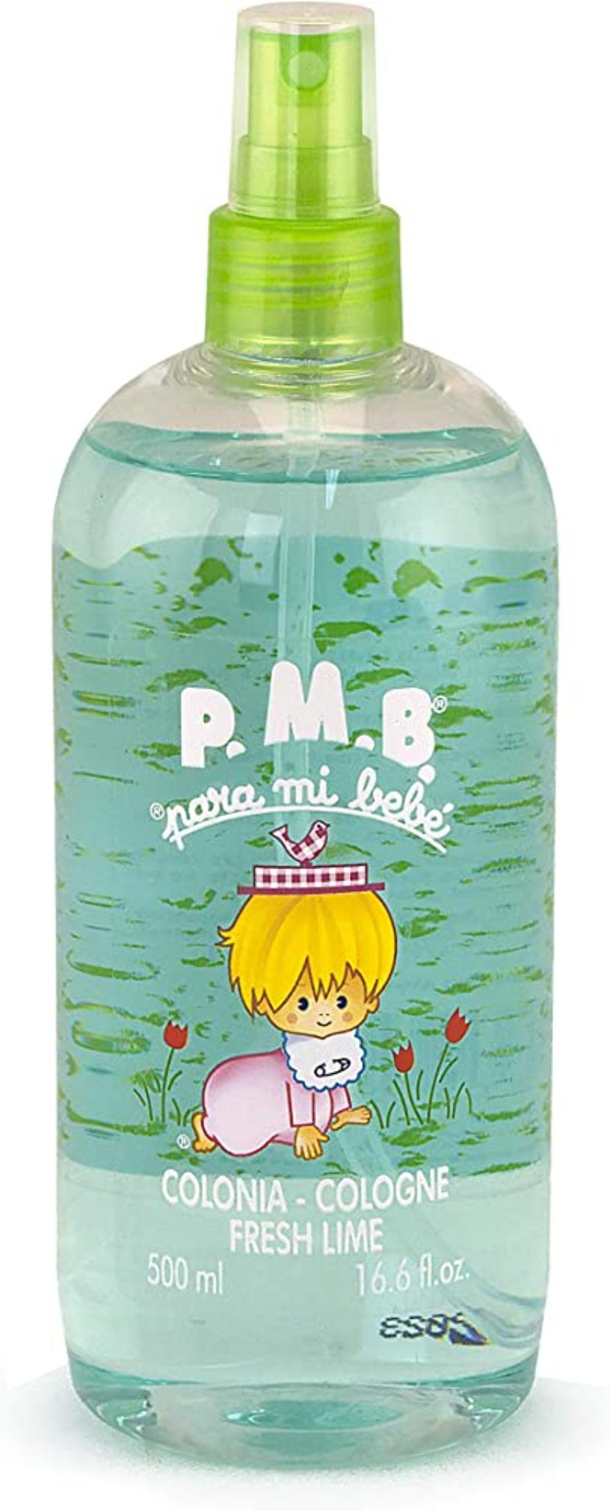 Para Mi Bebe Colonia Fresh Lime Green Cologne Spray 500ml