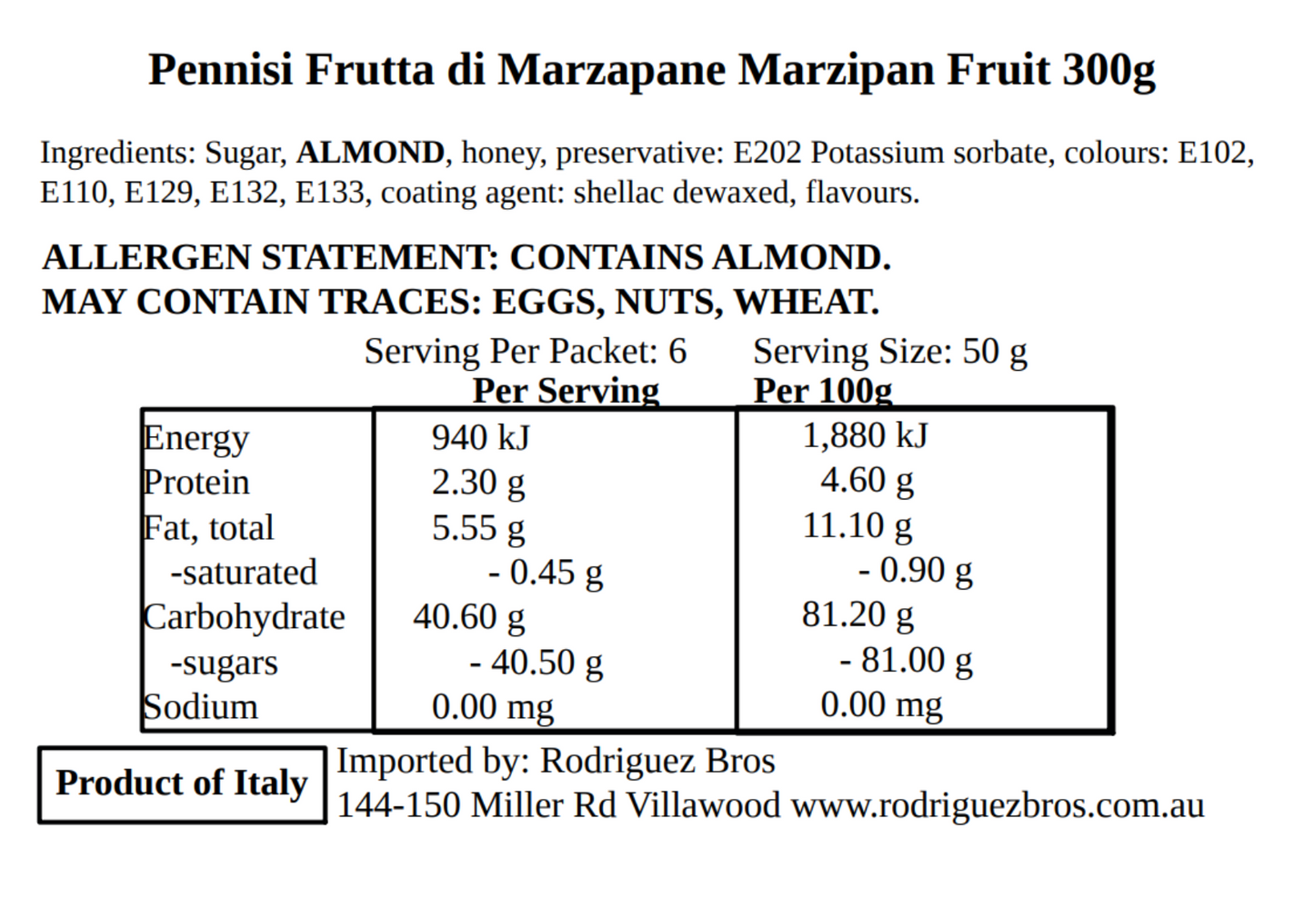 Pennisi Marzipan Fruit in Sicilian Lemon Terracotta Plate 300g