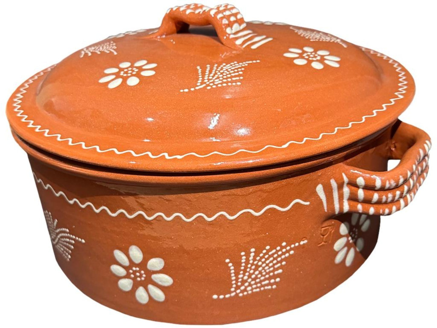 Ceramica Edgar Picas Portuguese Terracotta Casserole Dish 35cm 8L