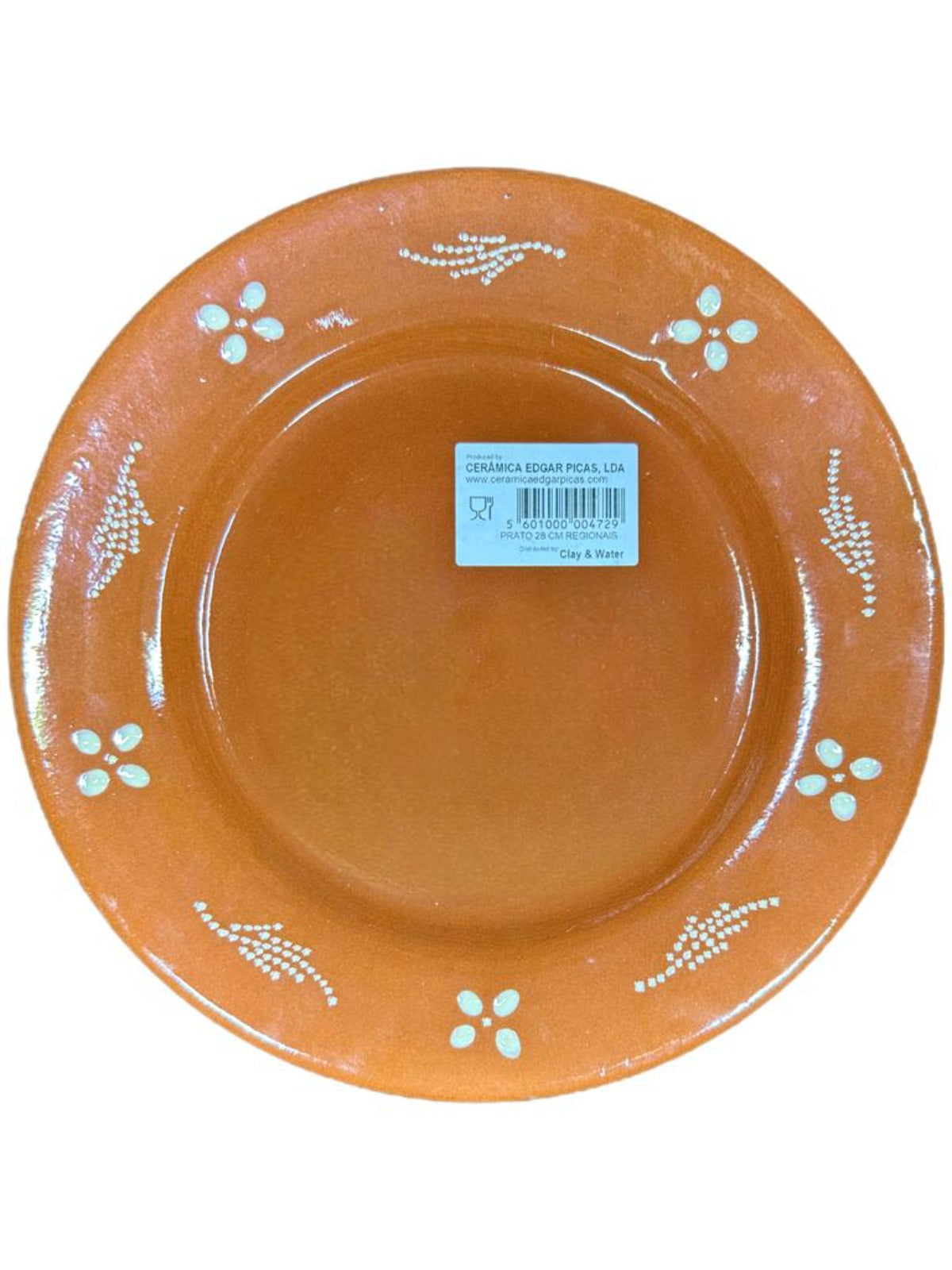 Ceramica Edgar Picas Portuguese Terracotta Dinner Plate 18cm