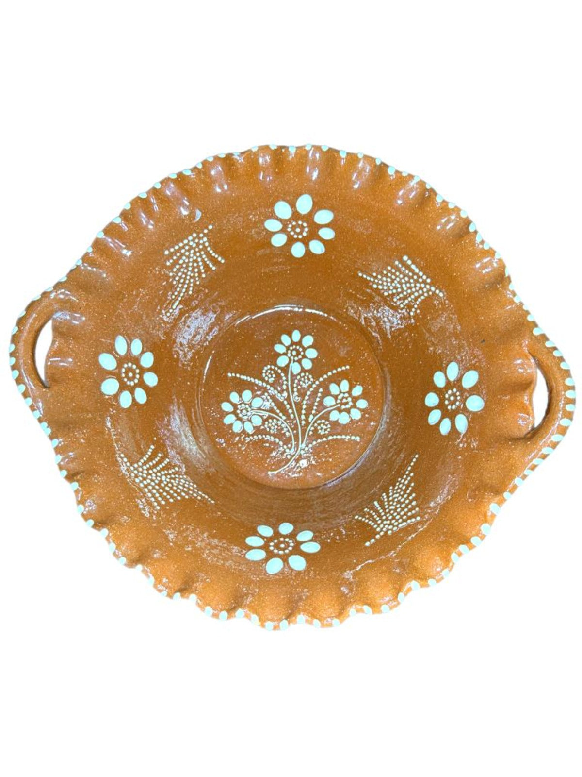 Ceramica Edgar Picas Portuguese Terracotta Serving Bowl 30cm