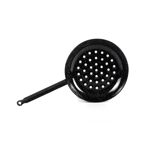 Garcima Sarten Castanera Esmaltada Spanish Fry Pan for Chestnuts 28cm