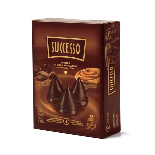 Successo Conitos de Chocolate con Dulce de Leche 6 Pack 210g
