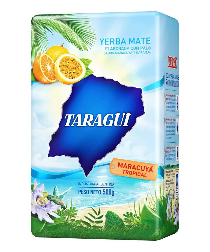 Taragui Yerba Mate Passionfruit Tropical 500g