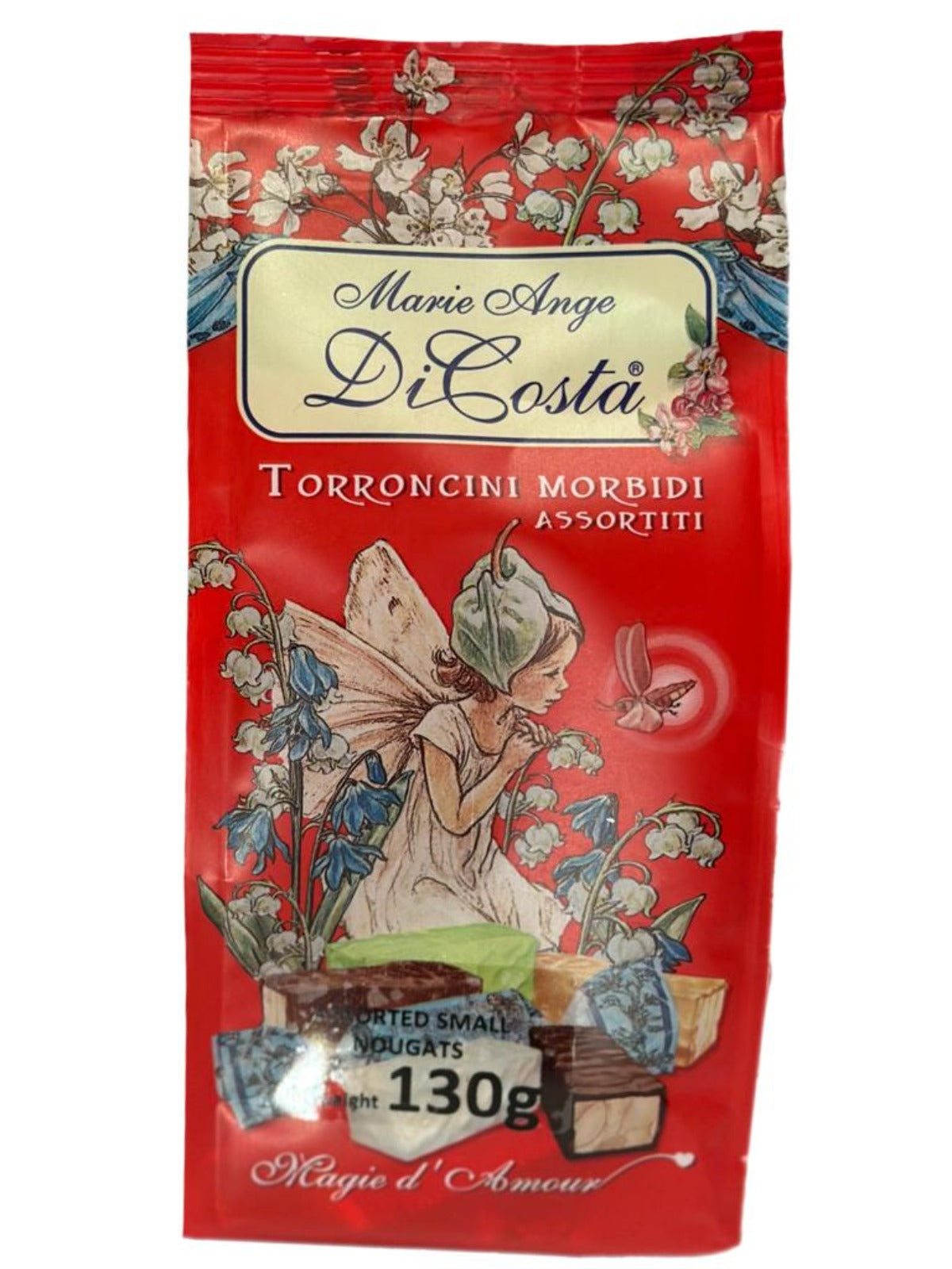 Marie Ange di Costa Flower Fairy Italian Assorted Small Nougats-- Il Torroncini Assorted Italian Soft Nougat 130g best before 01/2024