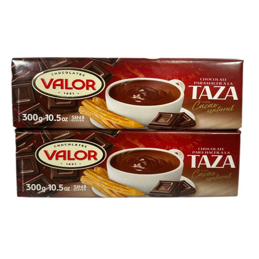 Valor Chocolate Para la Taza Spanish Churro Chocolate 2 Pack 300g x2