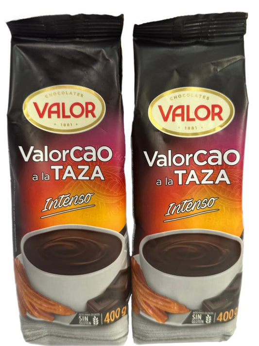 Valor Intenso Spanish Dark Drinking Chocolate 2 pack 400g x2