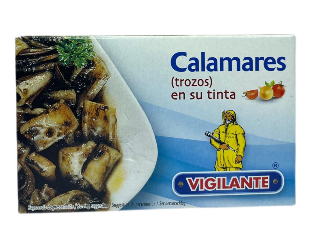 Vigilante Calamares Trozos en su Tinta Squid Pieces in Ink 115g (Best ...