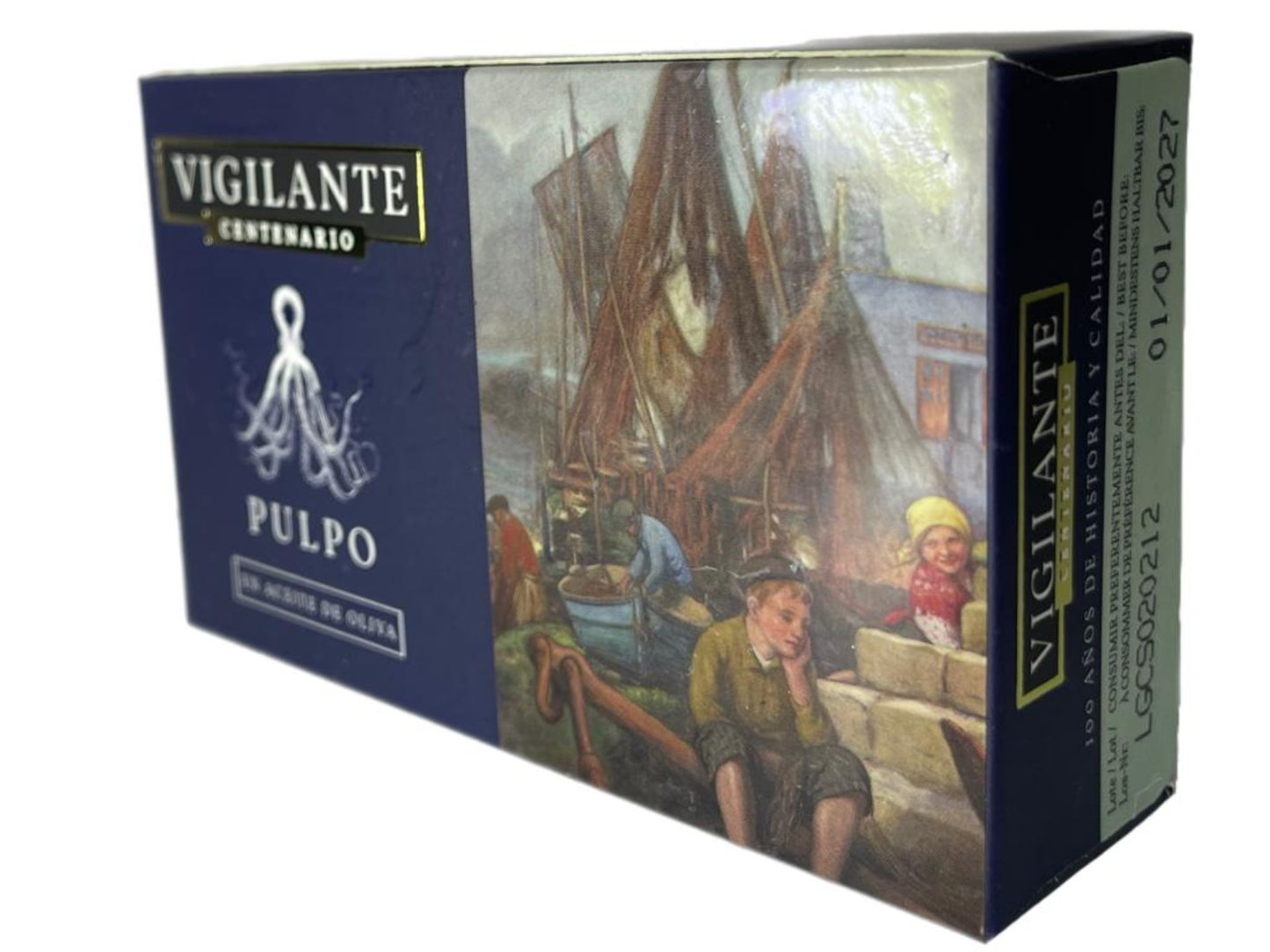 Vigilante Centenario Pulpo en Aceite de Olivia Octopus in Olive Oil 115g