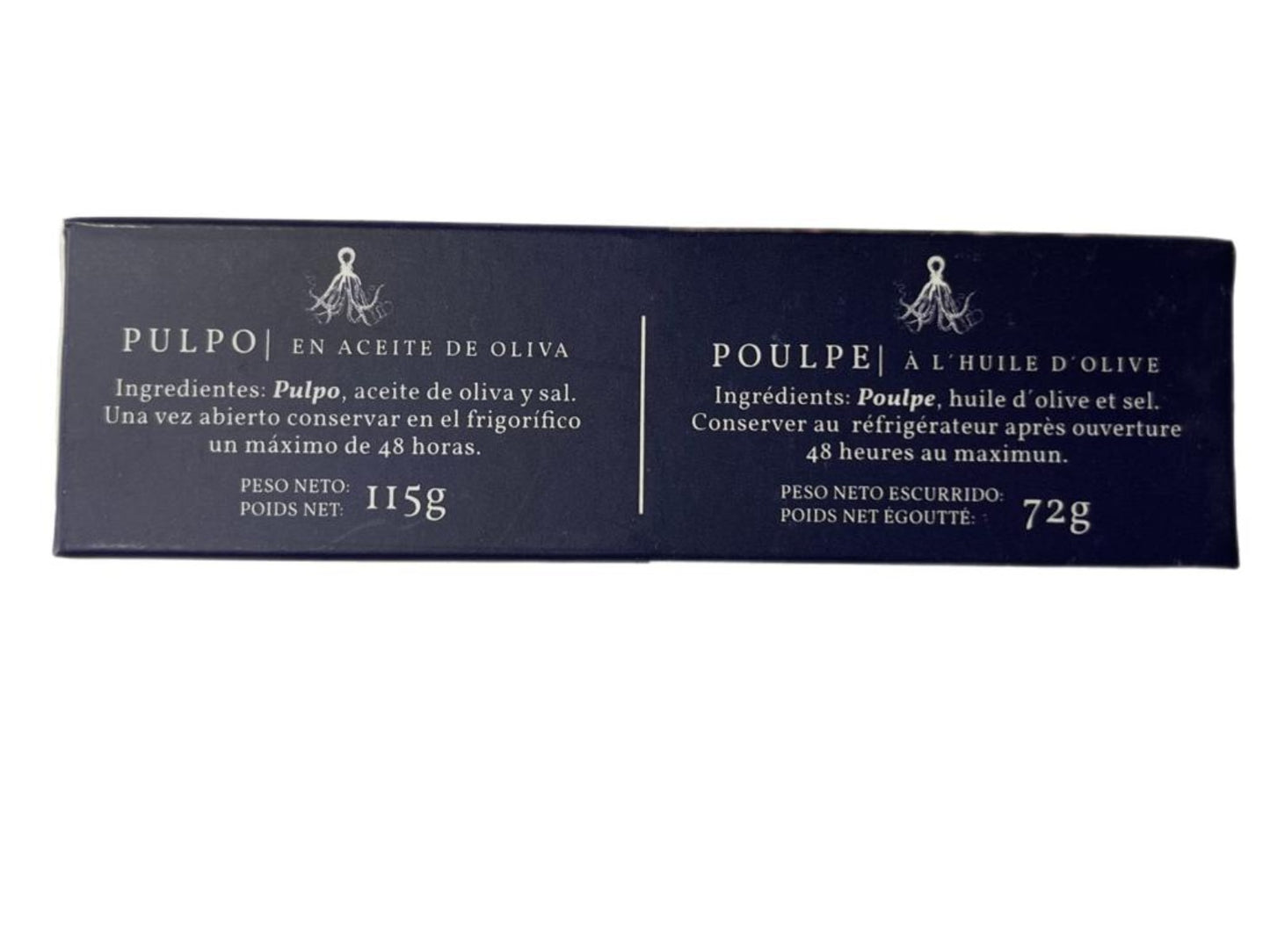 Vigilante Centenario Pulpo en Aceite de Olivia Octopus in Olive Oil 115g