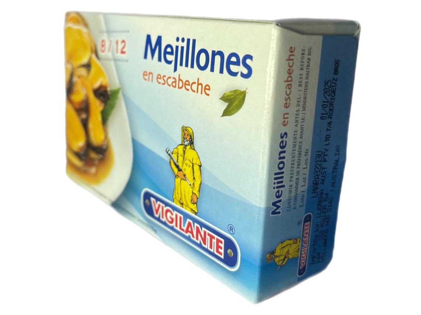 Vigilante Mejillones en Escabeche Spanish Pickled Mussels 115 g