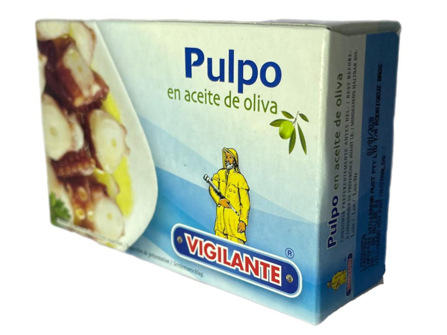 Vigilante Pulpo en Aceite de Olivia Spanish Octopus in Olive Oil 115g