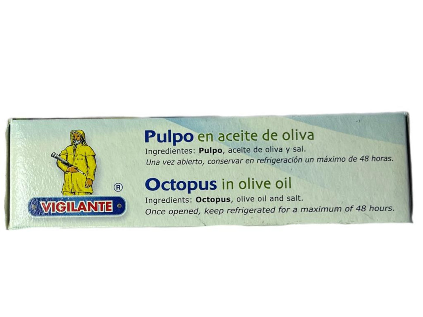 Vigilante Pulpo en Aceite de Olivia Spanish Octopus in Olive Oil 115g