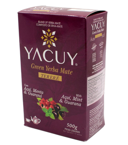 Yacuy Green Yerba Mate Terere Acai Menta & Guarana 500g